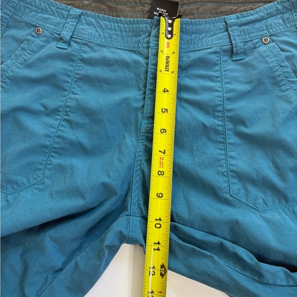 Kuhl Cropped Hiking Pants Size 12 Teal Blue - Picture 7 of 9